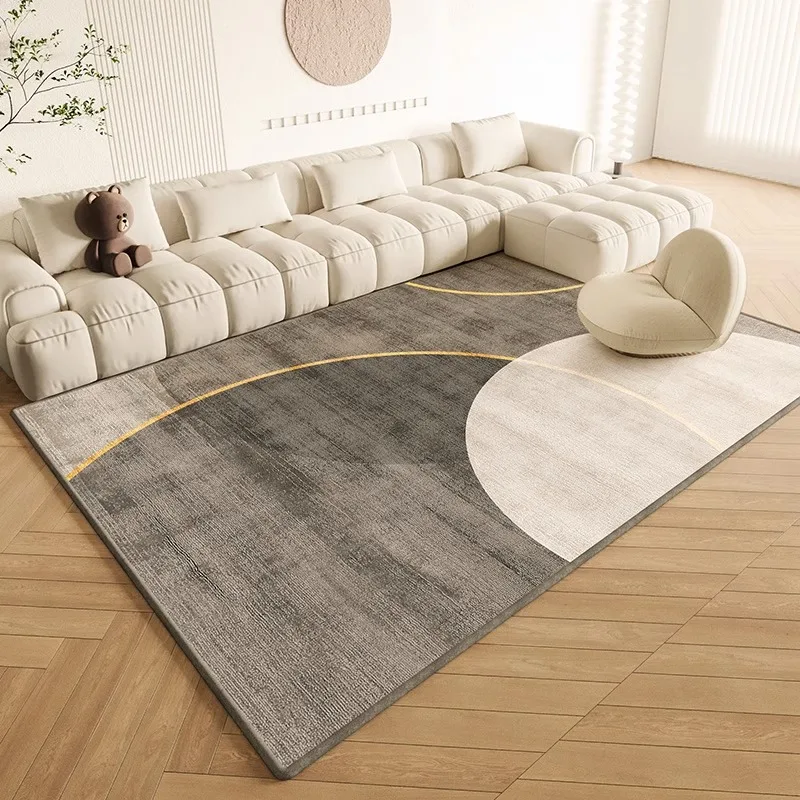 

Modern Minimalist Living Room Decoration Geometry Rug High-end Rugs for Bedroom Home Washable Anti-slip Mat Thicken Study Carpet