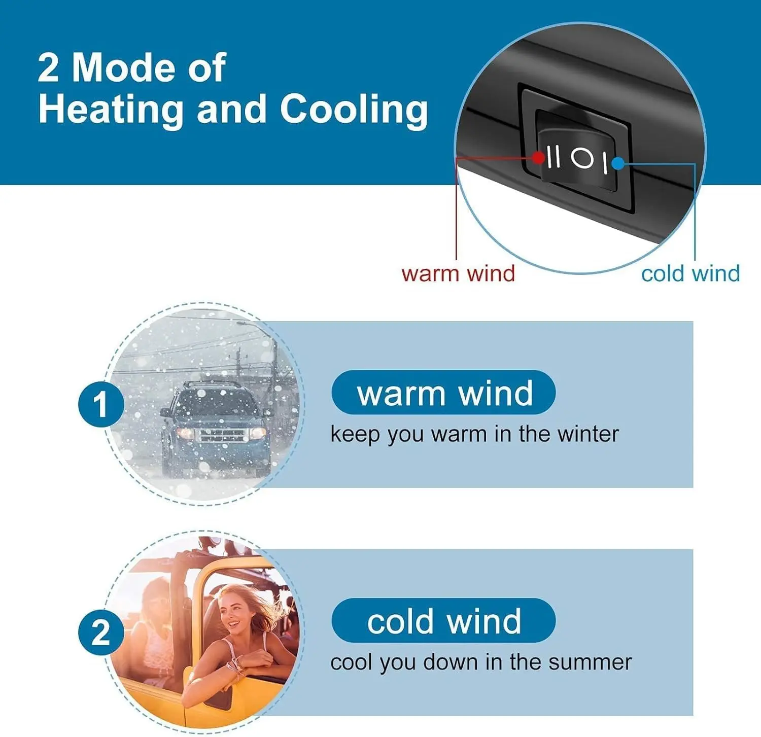 سخان السيارة - 12 فولت مزيل الصقيع المحمول المكونات في سخان السيارة مزيل الصقيع للسيارات SUV vine7 #3