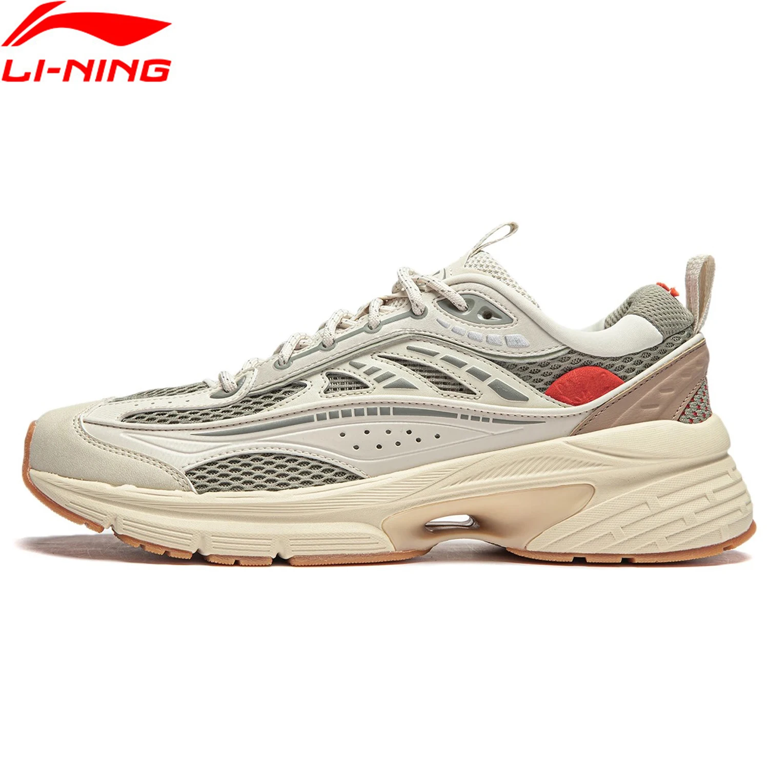 Li-Ning Men STARLIT LITE Lifestyle Shoes Breathable Cushion Wearable Retro Style Leisure Sport Shoes Walking Sneakers AGCU057