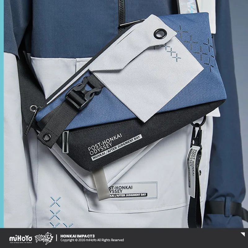 MiHoYo Honkai Impact 3 Bronya Silverwing: N-EX Theme Crossbody Bag, Cosplay-Themed Practical Chest Bag & Accessory view 3
