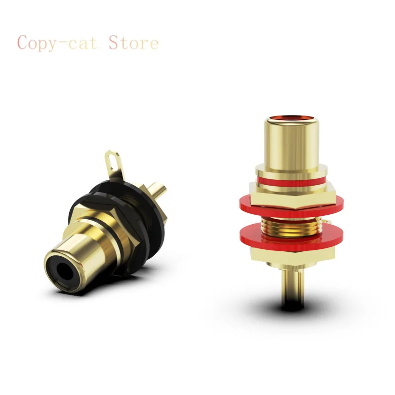 Taiwan-made pure copper gold-plated RCA, power amplifier input and output terminals