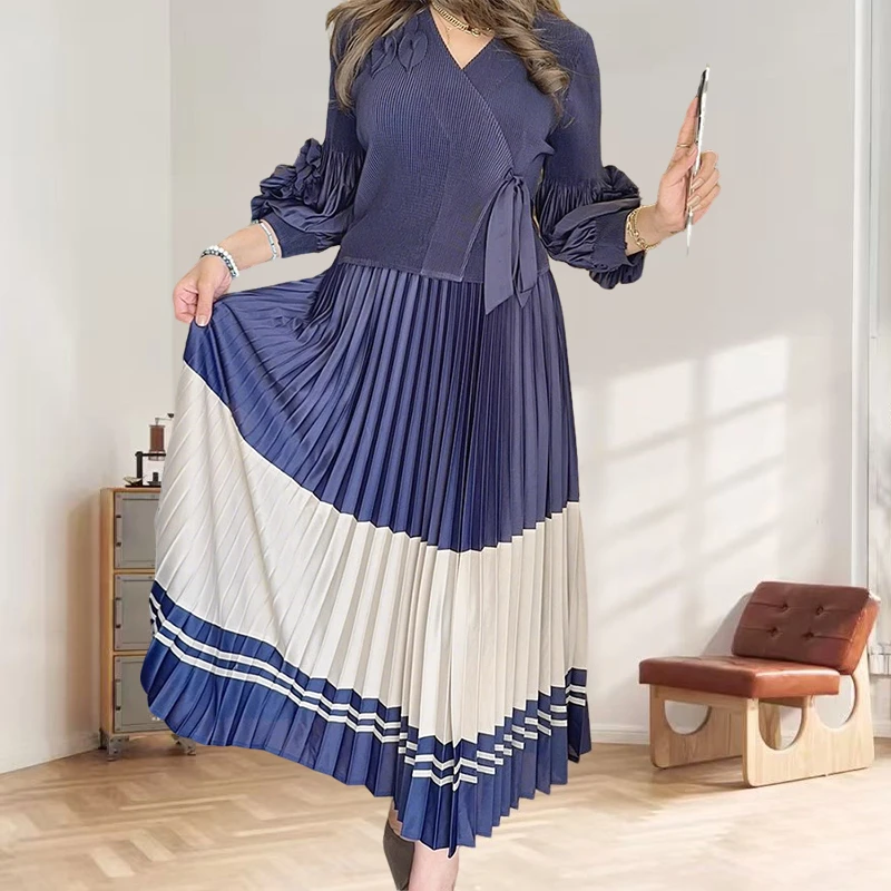 

Miyake Pleated Dresses Women Plisse 2025 Summer Premium Sense Fold Plus Size Women's Pleat Casual Fake Two Piece Pleats Skirt
