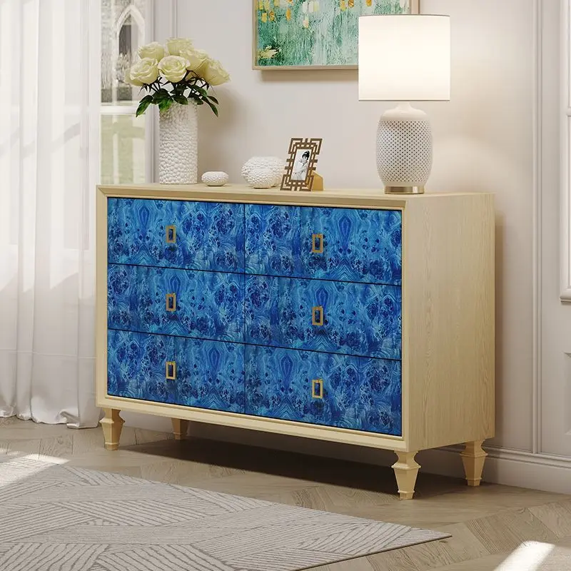 Commode en bois massif pour salon, contre le mur, hall d'entrée, armoire d'entrée, cabine de rangement multifonctionnelle pour écorce de nodule