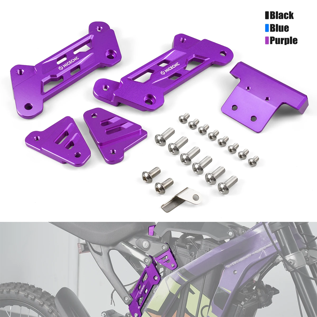 NICENCNC مقعد الناهض ل Surron ضوء النحل X مقعد رفع قوس عدة 50 مللي متر زيادة ل Sur-Ron ضوء النحل S L1E Segway X160 X260 #1