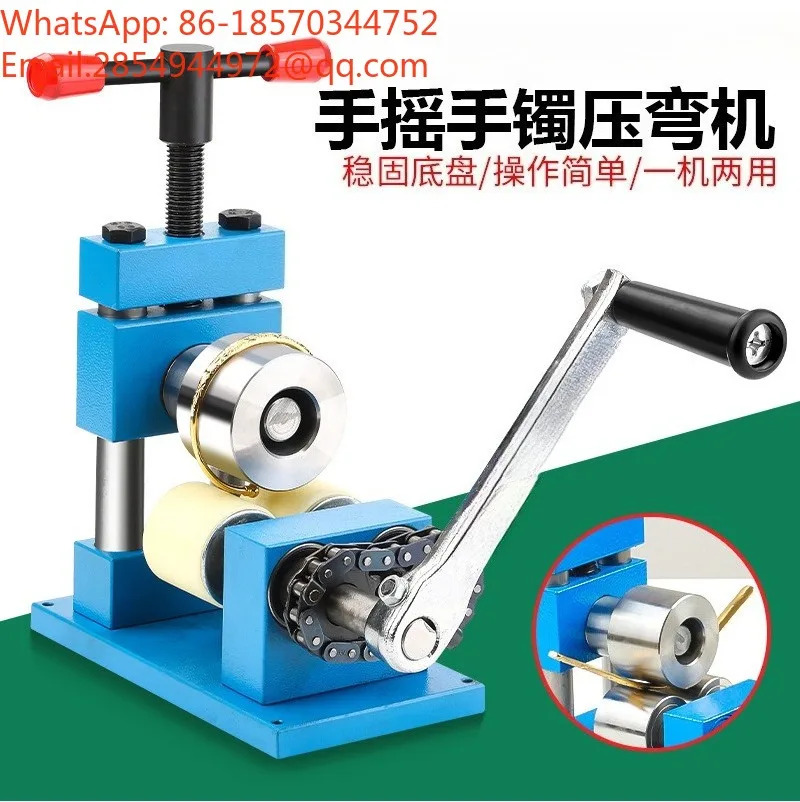 2026    Small Manual Jewelry Rolling Round Bender Gold Silver Copper Ring Bangle Forming Machine Jeweler Processing Equipment