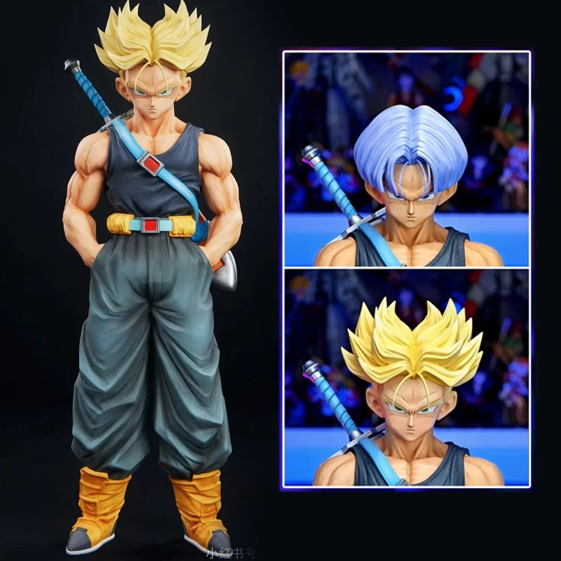 Figura de acción de Dragon Ball Z, figura de NEC Trunks GK Super Saiyan, colección de Anime Future Torankusu, estatua de juguete modelo, 26cm