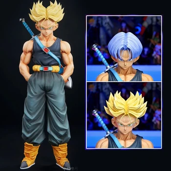 26cm Dragon Ball Z Figurki NEC Trunks Figurka akcji GK Super Saiyan Collection Anime Future Torankusu Figurka Statuetka Model Zabawki