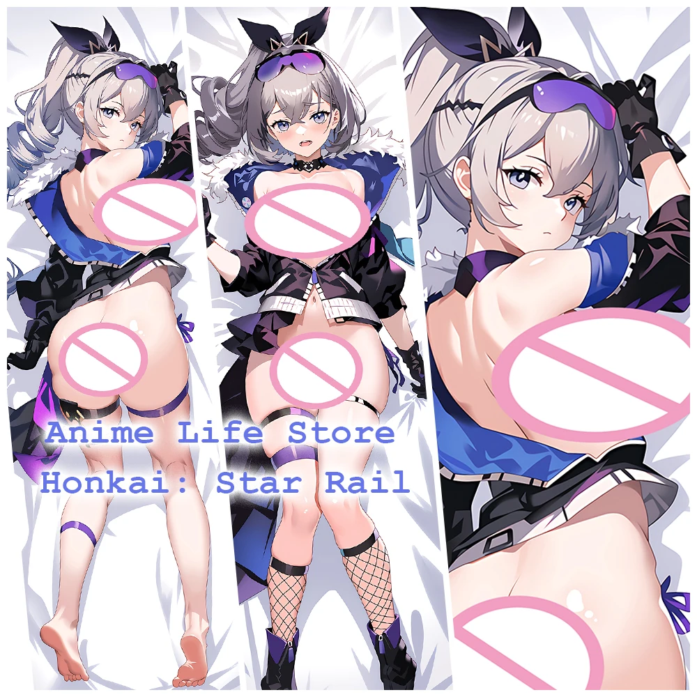 

Honkai Star Rail Dakimakura Серебряный волк подушка для всего тела искусственное Аниме игровая наволочка