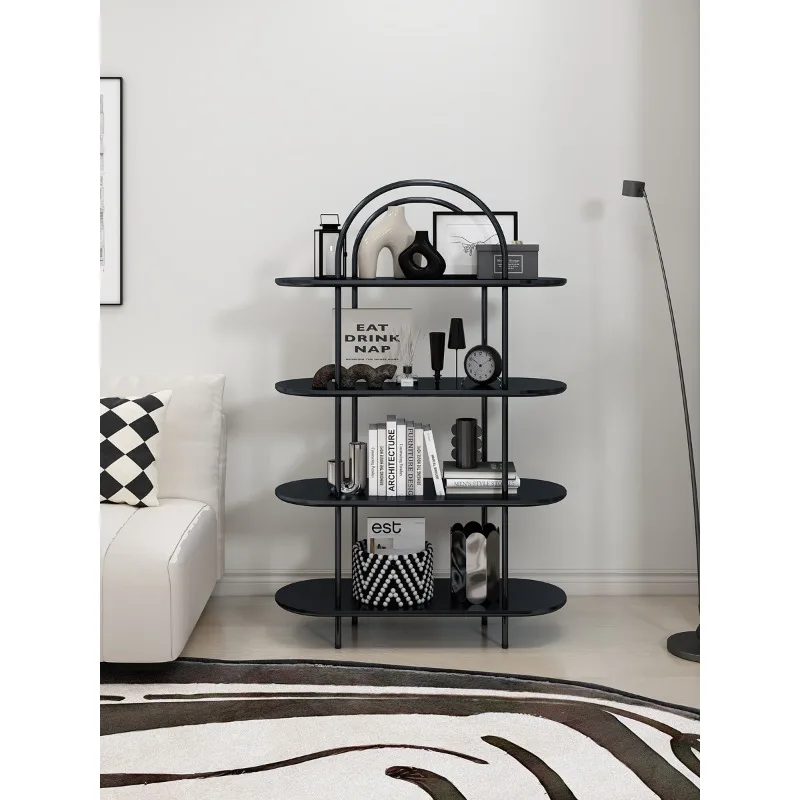 

Nordic Multi story Luxury Arched Shelves, Bookshelves, Living Room Display Shelves, Floor to Floor Modern and Minimalist Storage