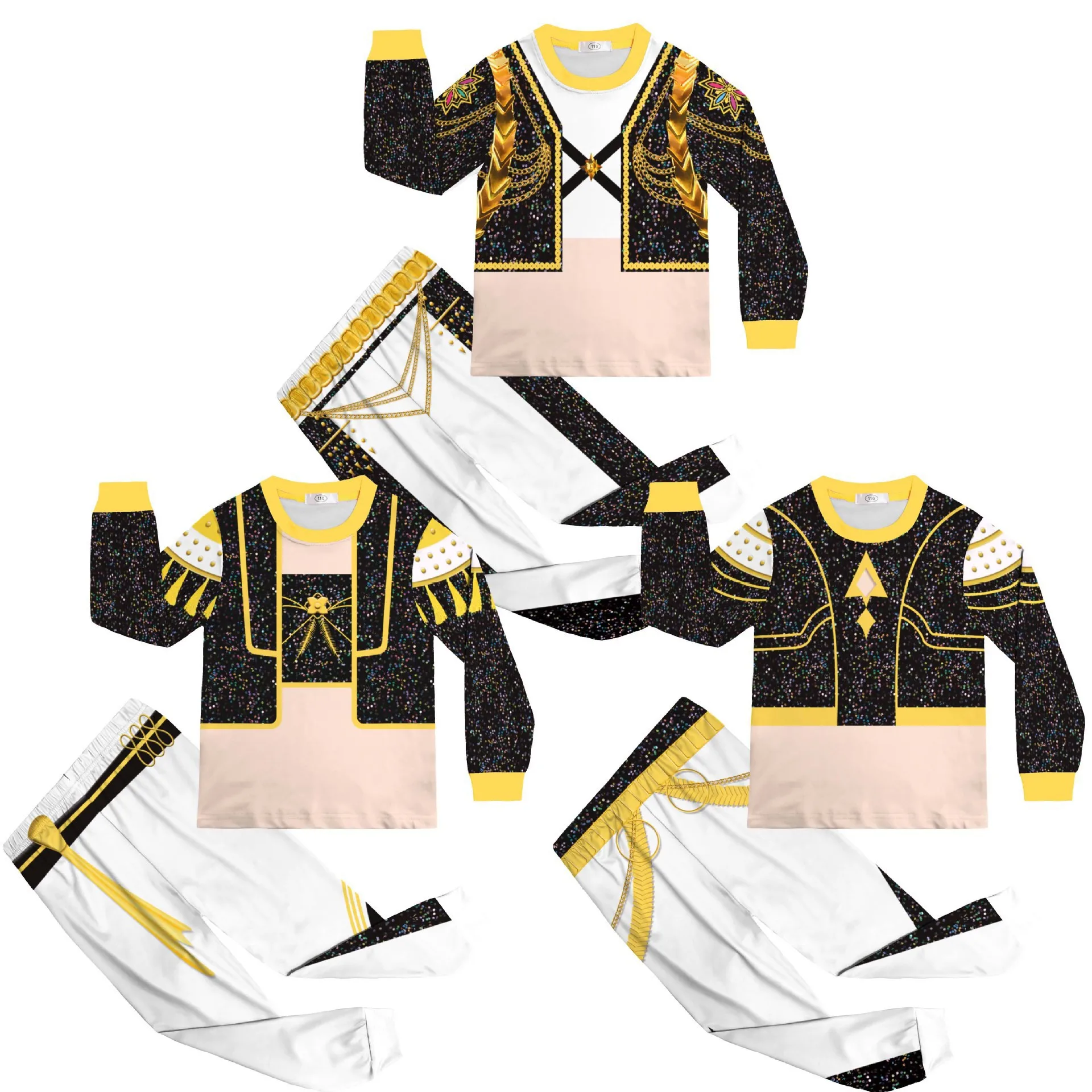 

Kpop Demon Hunters Halloween Cosplay Costume Kids Pajama Set Girls Rumi Mira Zoey Girls Long Sleeve T Shirt Pants Party Set