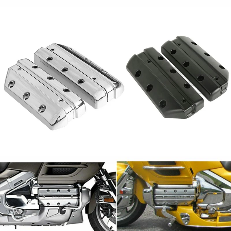 For Motorcycle Valve Cover Cylinder For Honda Goldwing 1800 GL1800 2001-2017 Chrome/Black