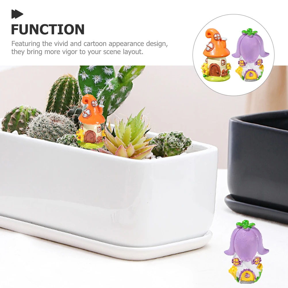 

2pcs Gold Resin Mini Square Frames for Cake Decorations Tiny Homes Props Micro Miniature Decorations L Garden naments