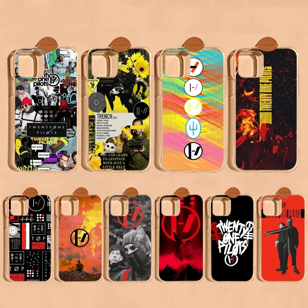 Band Twenty One P-Pilots Phone Case For IPhone 16 15 8 7 6 6S Plus X SE XR XS 14 11 12 13 Mini Pro Max Mobile Case