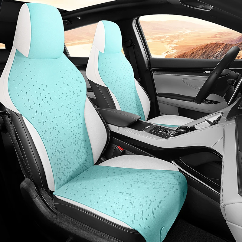 

Custom Fit Car Seat Cover For BYD Song Plus /Song Pro 2021-2024 Breathable Suede Leather Seat Cushion Styling Automotive Parts