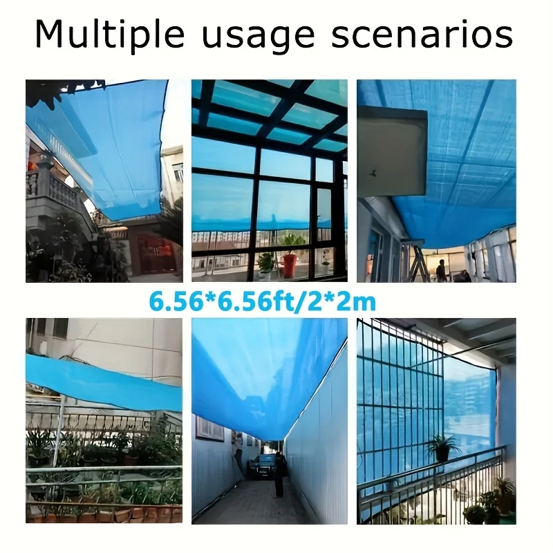 Shaded Outdoor Patios, Privacy Fence Screens, and Sunshade Nets The Ultra-Dense Uv-Resistant Nets Are Reinforced with Woven Copper Buckles, Suitable for Backyard Activities.