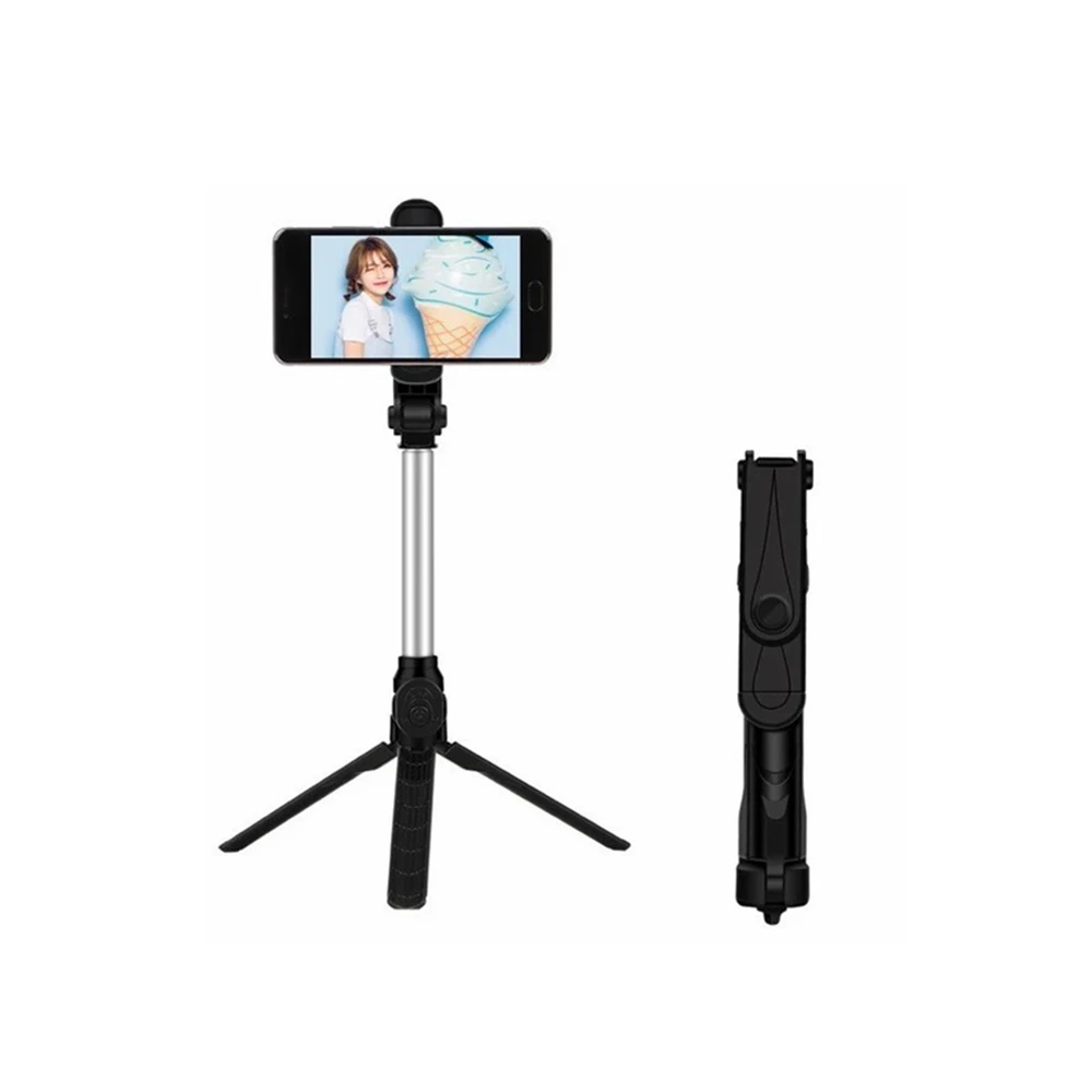 

Xt10 mobile phone bluetooth selfie stick with integrated tripod multi-function support live video phone holder for iphone 11 xr