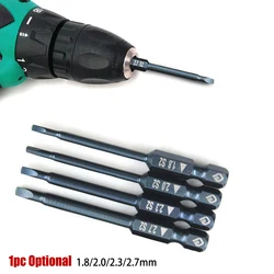 Magnetic Triangle Screwdriver Bits, Hex Shank Wrench, chave de fenda precisa, cabeça elétrica, ferramentas manuais, 65mm, 1.8-2.7mm