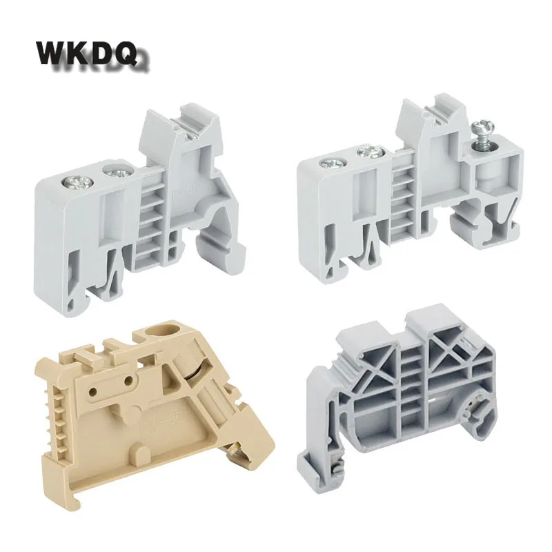 10Pcs E/UK E/UK-2 WKF35 End Clamp Mounting on NS35 DIN Rail Terminal Block Stopper Accessories Supporting Ends of Termin Bracket