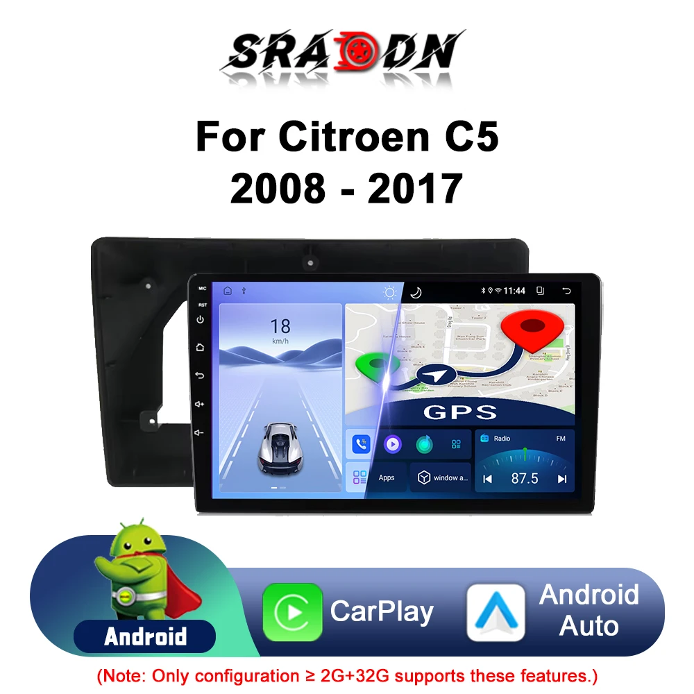 For Citroen C5 2008 2009 2010 2011 2012 2013 2014 2015 2016 2017 Car Radio Android Automotive Multimidia Video Player GPS Navigation Carplay Touch Screen Auto Stereo
