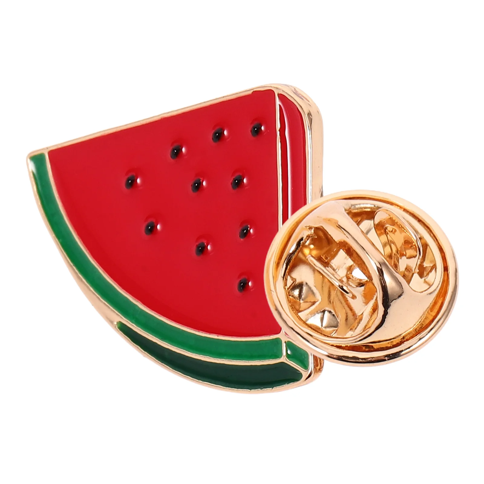 Brooch Retro Shawl Clips For Cardigans Sweater Zinc Alloy Collar Shirt Watermelon Miss