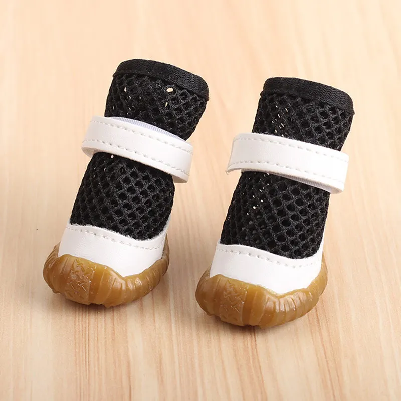 2Pc/Set Pet Dog Rain Shoes Anti Slip Waterproof PVC Breathable Mesh Boots for Outdoor Footwear Socks Booties Pet Dog Cat Shoes