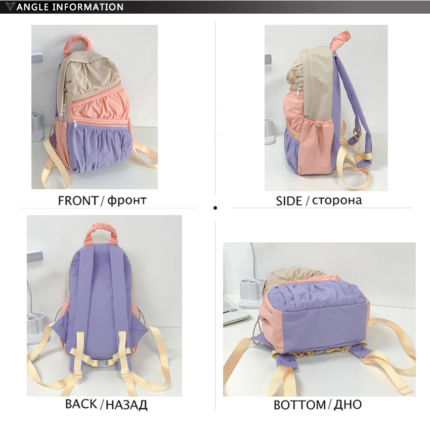 Soft Nuo Women Backpack Luxury Designer Cake Backpack Cute Book Bag Mini Bag 2024 New College Student Travel Backpack Colors Sac