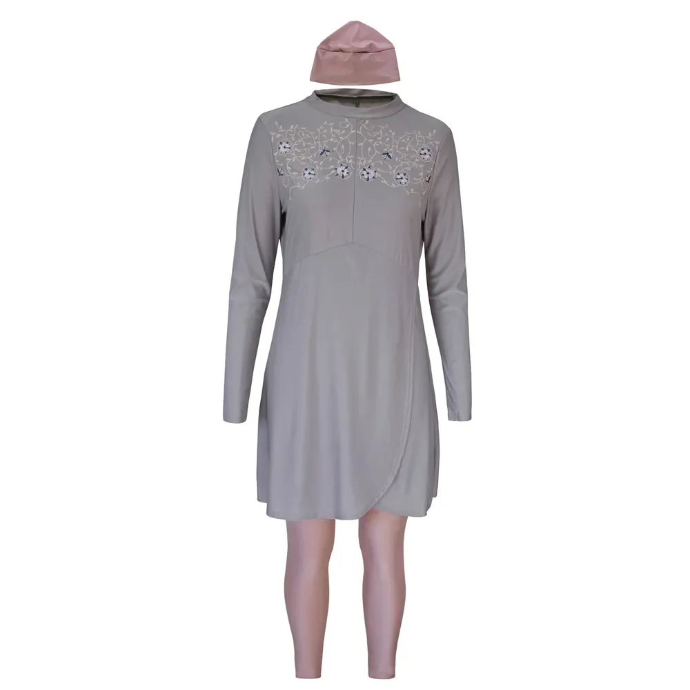 3 pçs burkini femmes mulheres muçulmanas burkini maiô banho natação surf esportes wear burkini femme musulmane maillot de bain