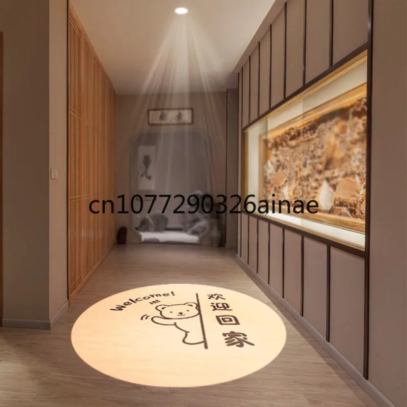 Home Ceiling Corridor Light Home Creative Projection Lamp Hallway Aisle Light Spotlight Downlight Room Number Induction Lamp