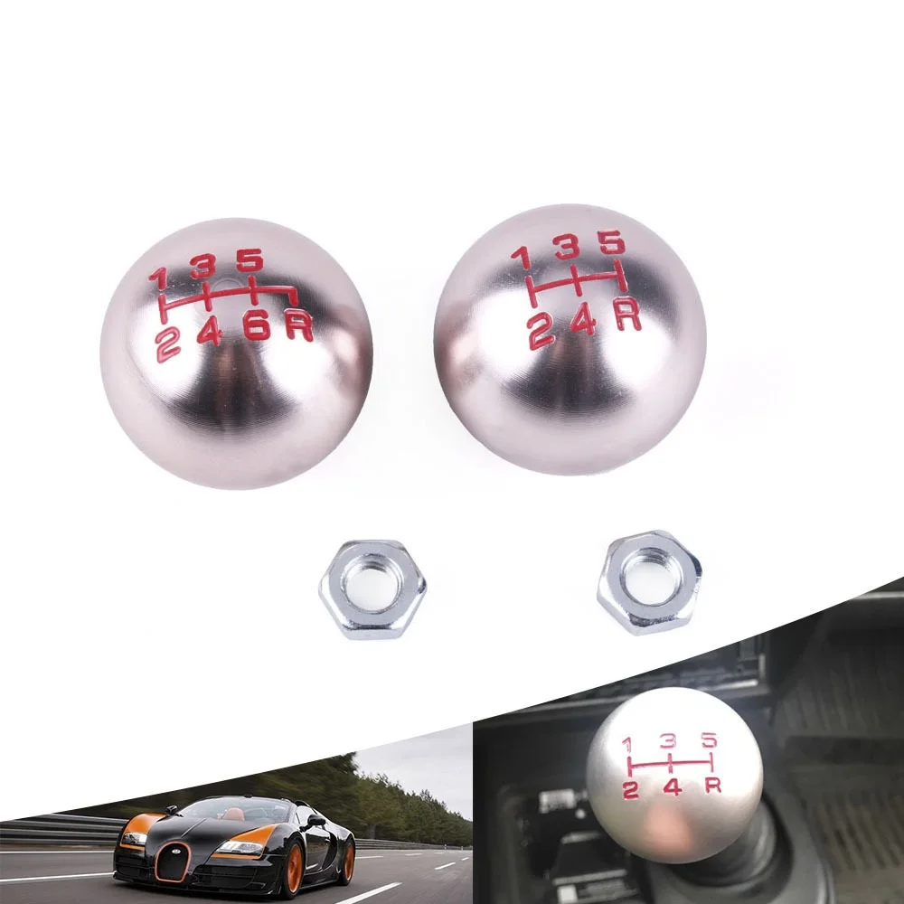 Car Aluminum 5 6 Speed Ball Shape Gear Shift Knob M10*1.5 Fit For Honda Civic City FD2 FN2 EP3 TYPE R DC2 DC5 AP1 AP2 S2000 F20C