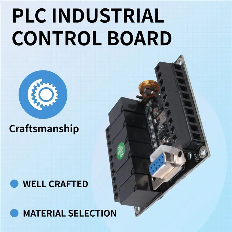 A74E-PLC Industrial Control Board FX1N-14MR Relay Module Editable Controller