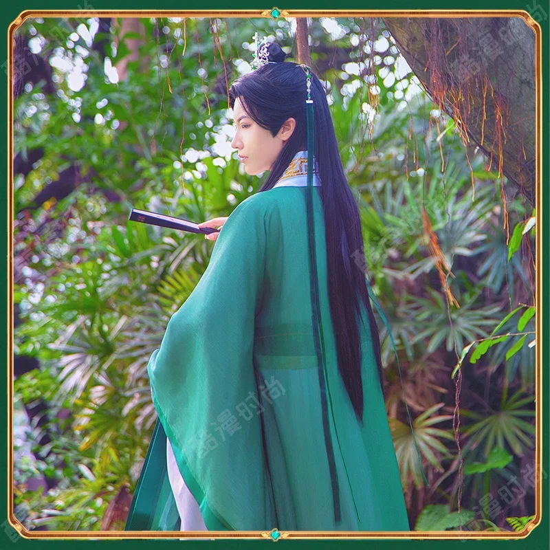 ชุด Hanfu โบราณชุดฮาโลวีน, ชุดแฟนวิกชุดคอสเพลย์ผู้หญิง Shen Qingqiu