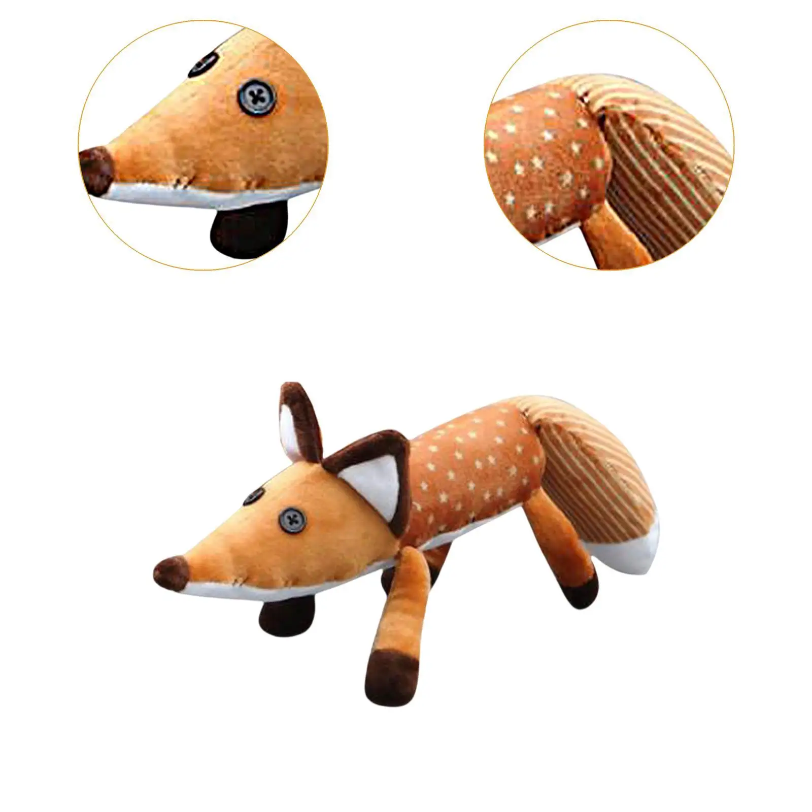 دمية Fox القطيفة على شكل ثعلب كرتوني محشوة على شكل حيوان للأولاد والبنات هدية عيد ميلاد للأطفال