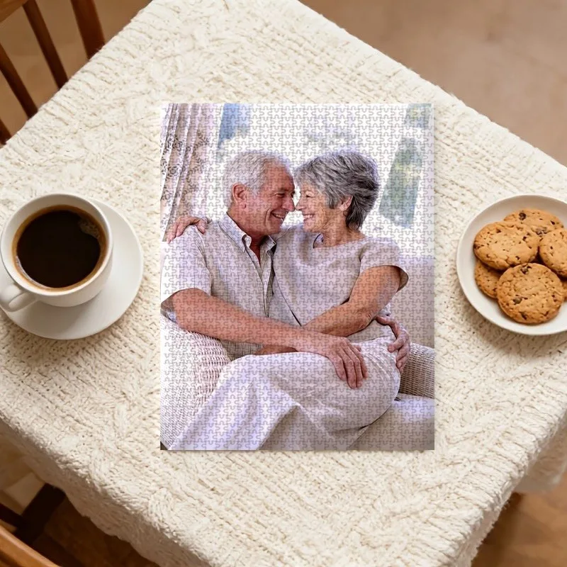 35/300/500/1000pcs Personalized Custom Photo Puzzle Family Photos Family Memories Personalized Gifts For Women/Men