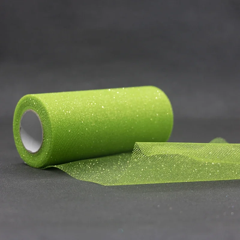 Funkelnde Tüll bandrolle 25 Yards 15cm für Baby party DIY Geschenk Handwerk Ballett rock Stuhl Wakame Hochzeits feier Dekoration – Detail 25