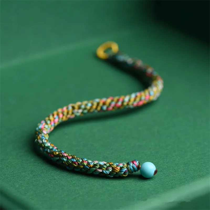 New Handmade Colorful Lucky Knot Bracelet Rope Lucky Bangle Child Adult Lovers\' DIY Best Friends Lucky Bracelet Drop Shipping