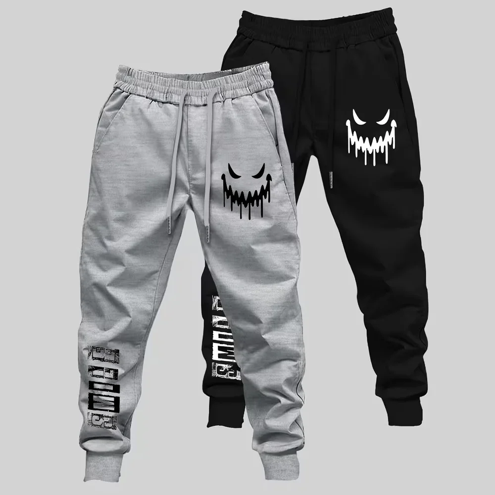 Grimace Lightly Fleece-Lined Athletic Pants Print for Autumn Warm Vintage Unisex Female 90s Y2k Fashion Keep Warm Clothing