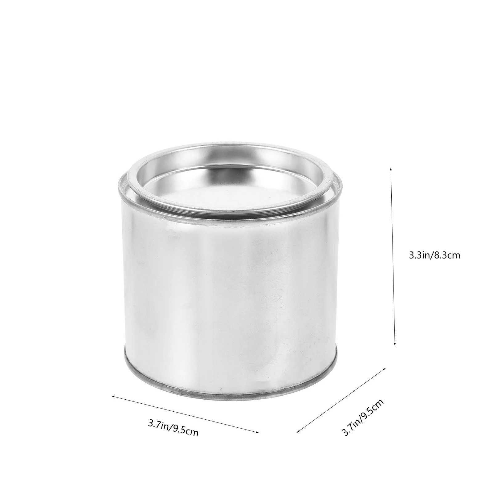 6pcs Iron Round Paint Cans Durable Storage Ink Container Safe For Factory Home Use 0.5L Craft Can For Ink Paint Storage Art