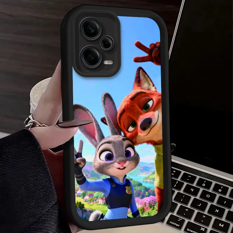 Zootopia Judy Hopps Nick حافظة لهاتف Xiaomi Redmi A5 A4 A3 A3X A2 A1 Plus 13X Redmi K80 Ultra K70 K70E K60 K60E K50 K40 K40S K30