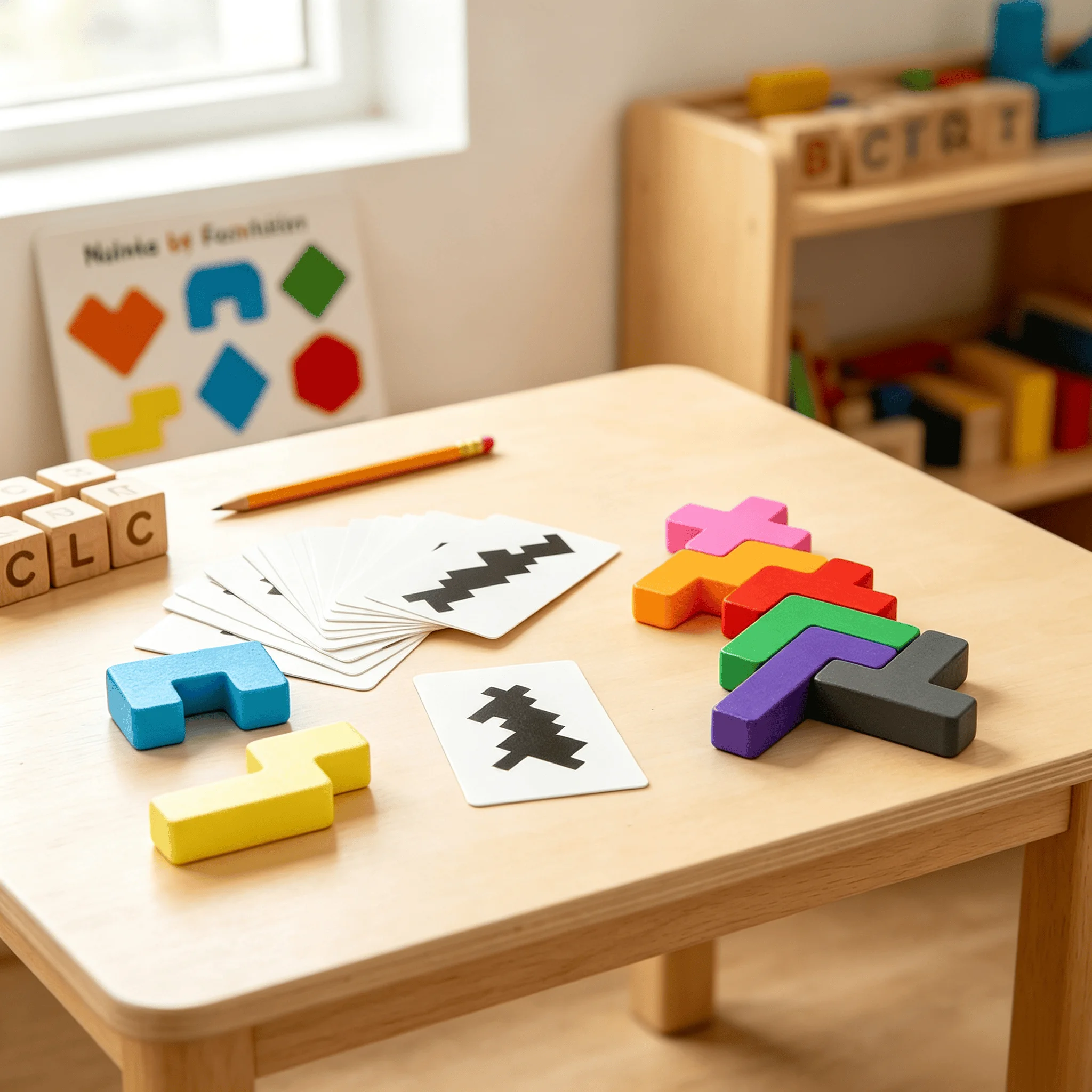 Children's Montessori 3D Geometric Logic Puzzle Toys Spatial Thinking And Balance Training  Educational Playset for Ages 3+
