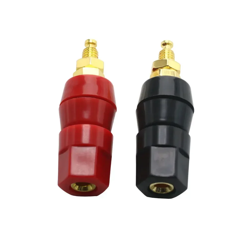 

1/5/10PCS Terminals Red Black Amplifier Terminal Binding Post Banana Speaker Plug Jack Adapter Socket Power Junction Connector
