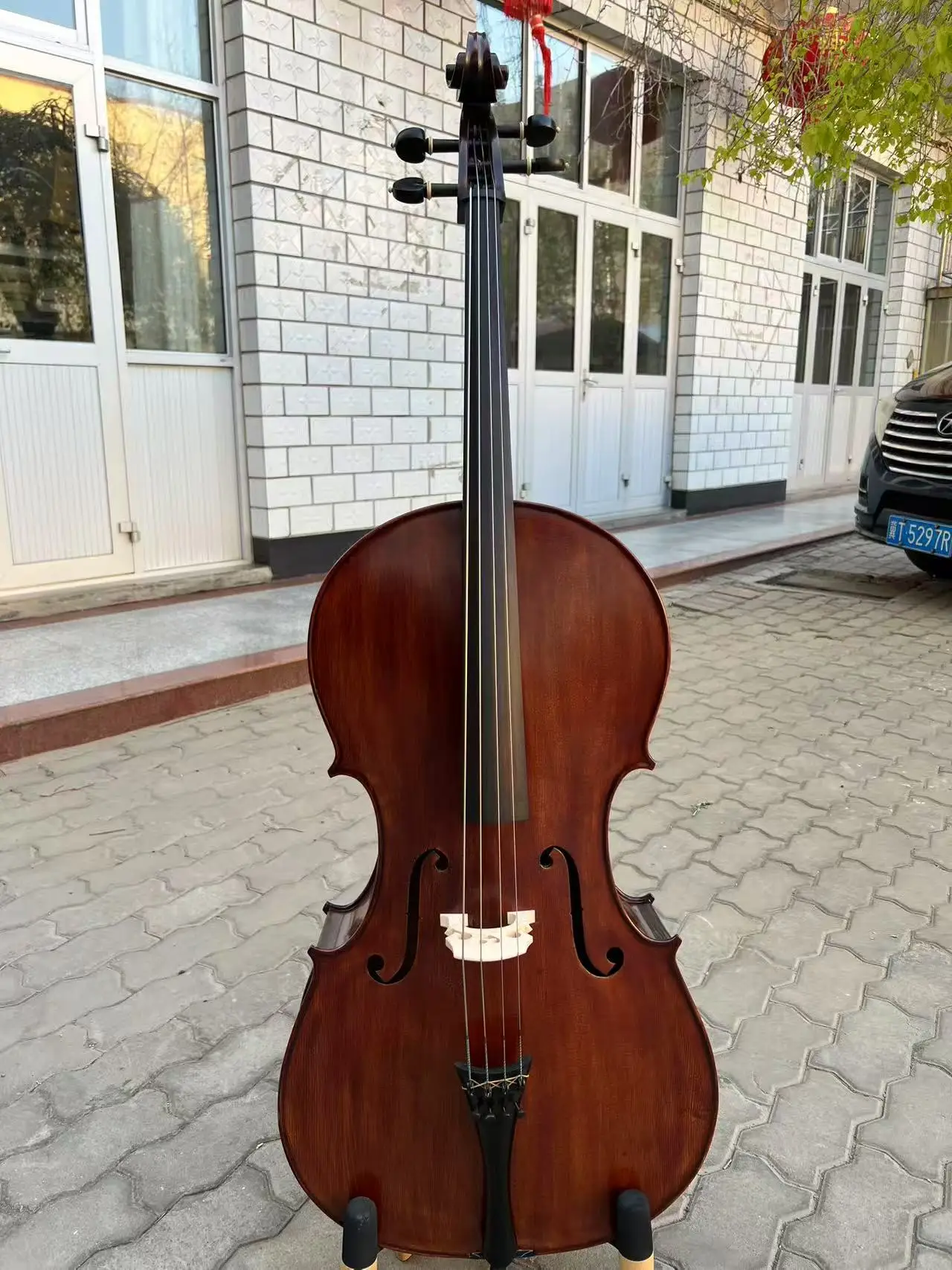 Afbeelding 3: Stradivari SONG Brand Master 4/4 cello, groot diep geluid, handgemaakte gratis tas # 15386