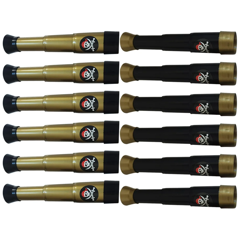 

Pirate Telescope 12pcs Handheld Monocular for Educational Plaything Party Favors Age 3-7 Decorative