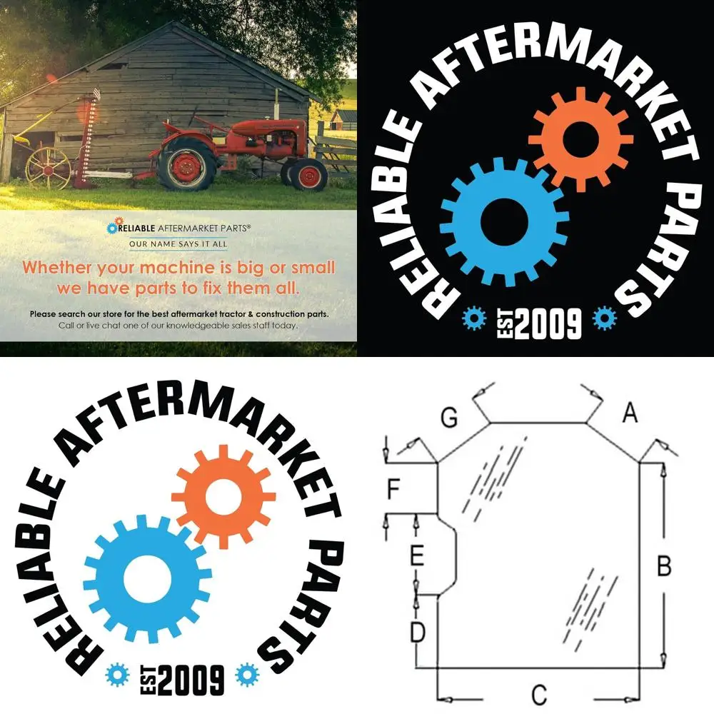 

Front Door Glass Window for Skid Steer Models S220, S250, S300, S330, A220, A300, T200