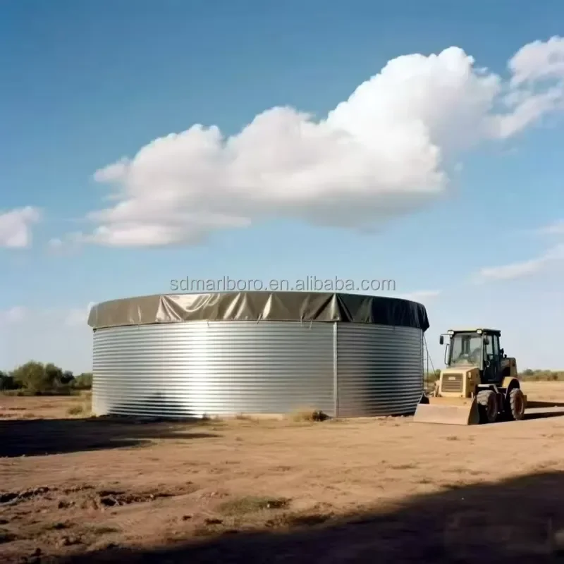 Galvanized Water Storage Tanks for Outdoor Rainwater Collection with Large Capacity