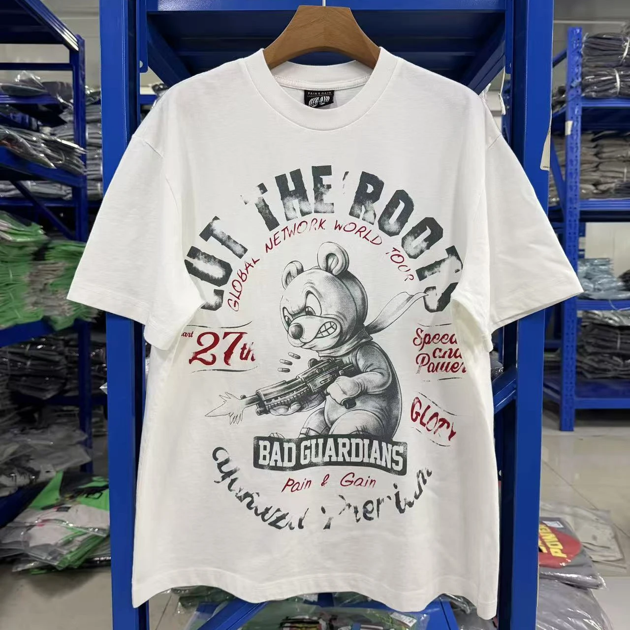 

Футболка Yakuza Premium 26SS, футболка Yakuza Evil Guardian для мужчин и женщин, высококачественная винтажная футболка с эффектом потертости, топы, футболки