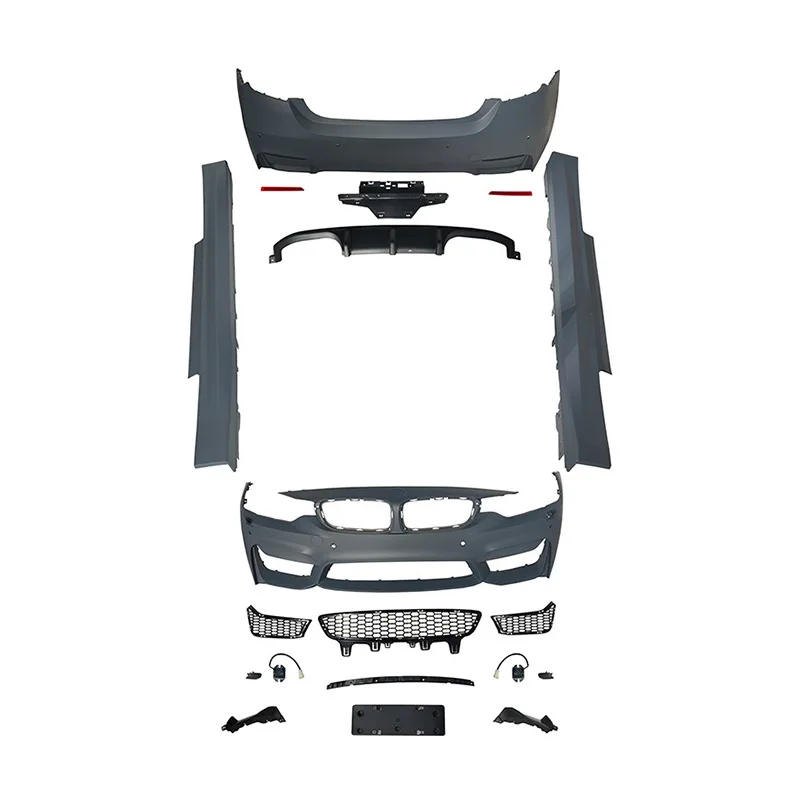 

Suitable for 14-20 year BMW 4 Series F32 to M4 front and rear bumper assemblies Body kit spoiler diffuser