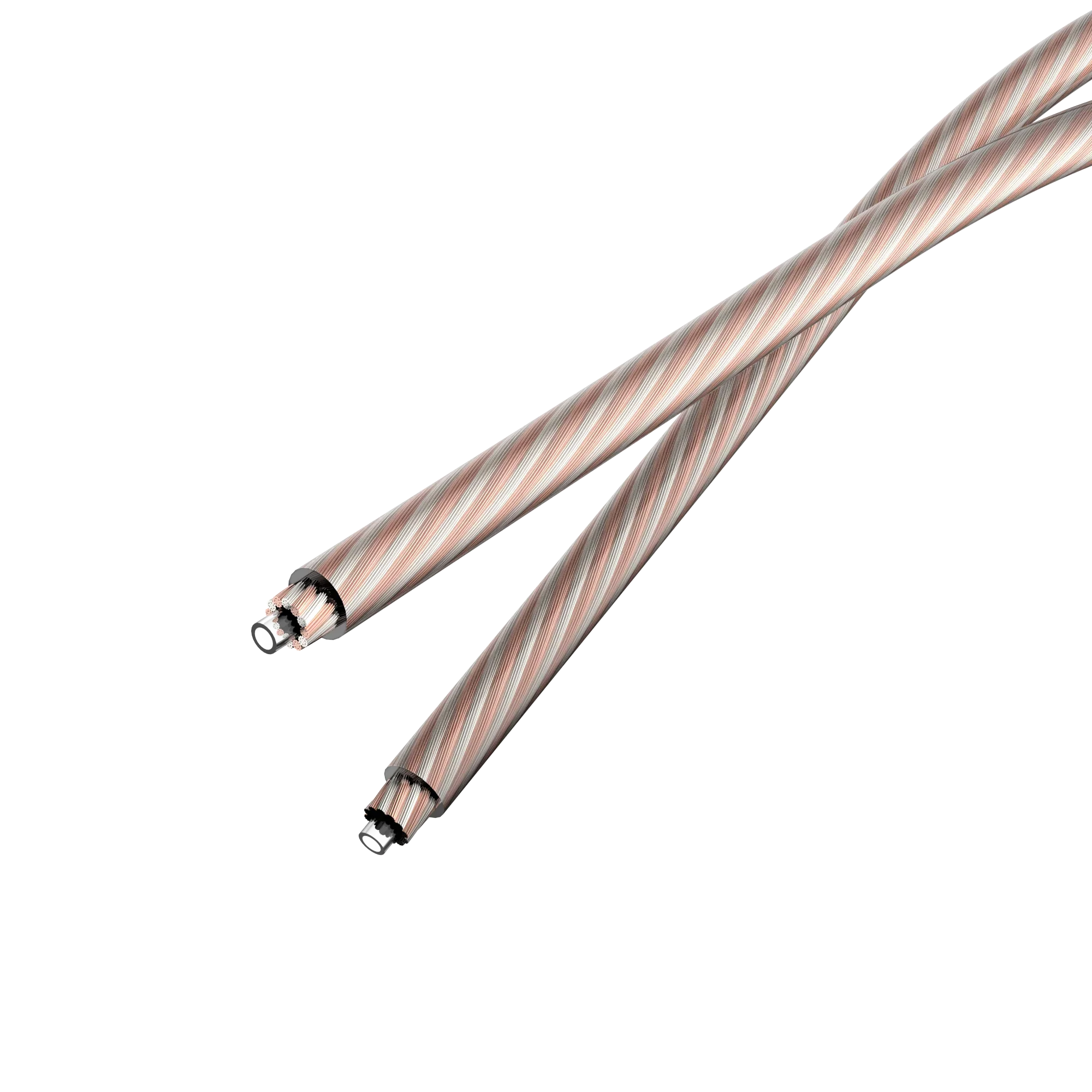 HIFI DIY-Fil de tissage mixte plaqué argent, haut-parleur haute fidélité, câble en vrac, amplificateur de son, 7N OCC