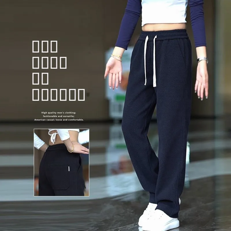 

Новые мужские трикотажные повседневные брюки, осенние клетчатые брюки с драпировкой, утягивающие фигуру, модные брюки-трубы, устойчивые к царапинам, износостойкие, качественные