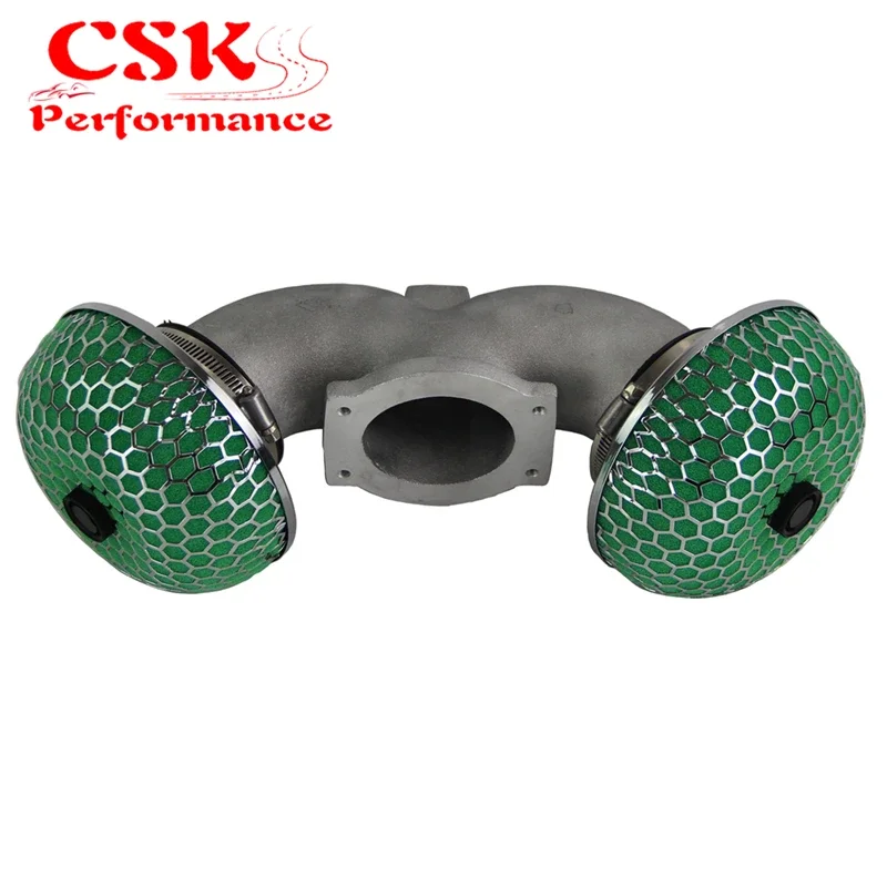 Mushroom Filter Fit 90-96 Nissan 300zx Twin Turbo Air Induction Intake Green / Red