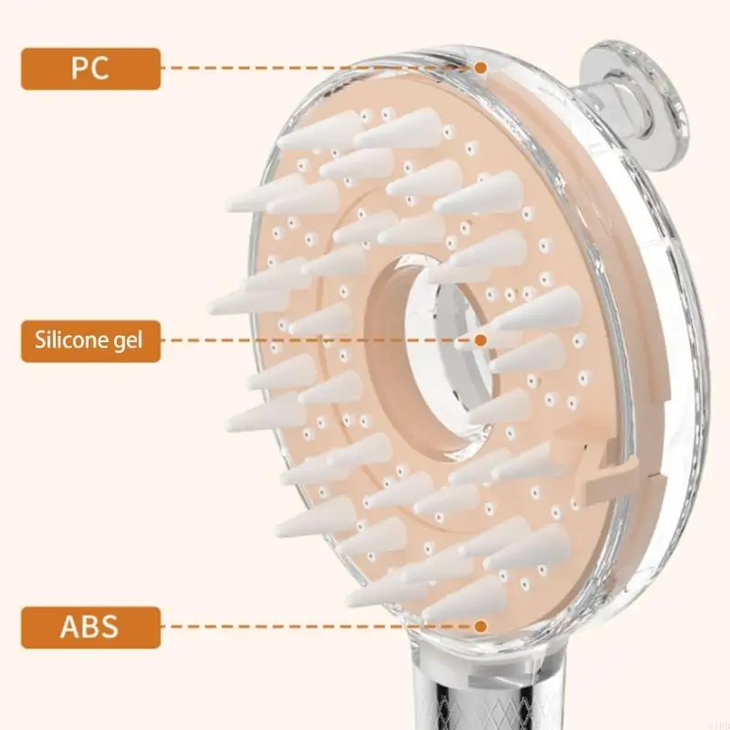 Adjustable Shower Nozzle with Multiple Sprays Rain Massage and Mists for Bathing Pleasure
